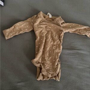 Quincy Mae Tan Baby Bodysuit